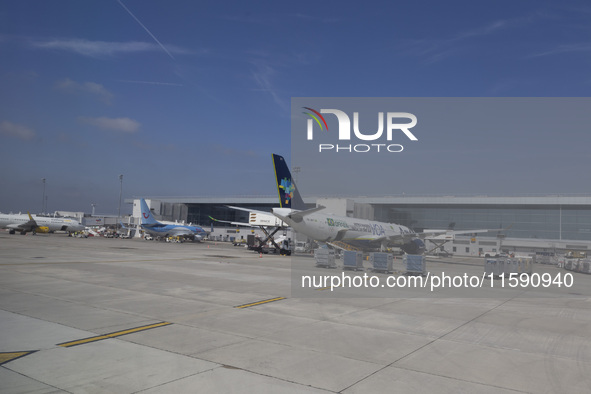 An airplane from Azul airlines at Orly Airport in Paris, France, on September 18, 2024. Airports Council International (ACI) World releases...