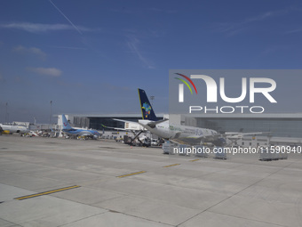 An airplane from Azul airlines at Orly Airport in Paris, France, on September 18, 2024. Airports Council International (ACI) World releases...