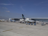 An airplane from Azul airlines at Orly Airport in Paris, France, on September 18, 2024. Airports Council International (ACI) World releases...