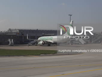 An airplane from Transavia at Orly Airport in Paris, France, on September 18, 2024. Airports Council International (ACI) World releases its...