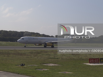 An airplane takes off at Orly Airport in Paris, France, on September 18, 2024. Airports Council International (ACI) World releases its lates...