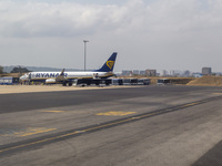 An airplane is seen at Lisbon airport in Lisbon, Portugal, on September 18, 2024. Airports Council International (ACI) World releases its la...