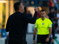 Roberto D'aversa coaches Empoli FC during the Serie A TIM match between Cagliari Calcio and Empoli FC in Italy, on September 20, 2024 (