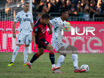 Razvan Marin (#18 Cagliari Calcio) during the Serie A TIM match between Cagliari Calcio and Empoli FC in Italy, on September 20, 2024 (