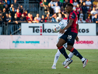 Yerry Mina (#26 Cagliari Calcio) during the Serie A TIM match between Cagliari Calcio and Empoli FC in Italy on September 20, 2024 (