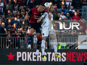 Roberto Piccoli (#91 Cagliari Calcio) during the Serie A TIM match between Cagliari Calcio and Empoli FC in Italy, on September 20, 2024 (