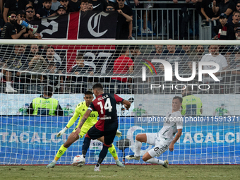 Alessandro Deiola (#14 Cagliari Calcio) during the Serie A TIM match between Cagliari Calcio and Empoli FC in Italy on September 20, 2024 (