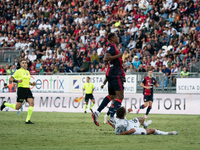 Yerry Mina (#26 Cagliari Calcio) during the Serie A TIM match between Cagliari Calcio and Empoli FC in Italy on September 20, 2024 (