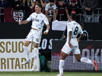 Sebastiano Esposito (Empoli FC) celebrates during the Serie A TIM match between Cagliari Calcio and Empoli FC in Italy, on September 20, 202...