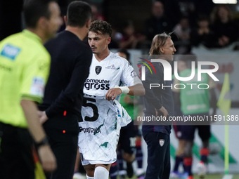 Sebastiano Esposito (Empoli FC) celebrates during the Serie A TIM match between Cagliari Calcio and Empoli FC in Italy, on September 20, 202...