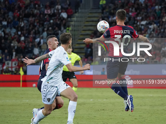 Leonardo Pavoletti (#29 Cagliari Calcio) during the Serie A TIM match between Cagliari Calcio and Empoli FC in Italy, on September 20, 2024...