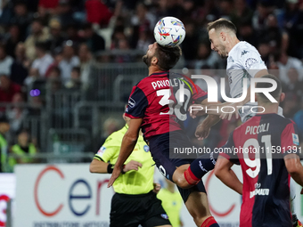 Leonardo Pavoletti (#29 Cagliari Calcio) during the Serie A TIM match between Cagliari Calcio and Empoli FC in Italy, on September 20, 2024...