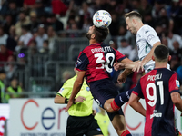 Leonardo Pavoletti (#29 Cagliari Calcio) during the Serie A TIM match between Cagliari Calcio and Empoli FC in Italy, on September 20, 2024...