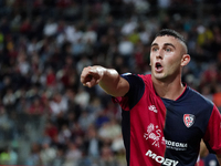 Roberto Piccoli (#91 Cagliari Calcio) during the Serie A TIM match between Cagliari Calcio and Empoli FC in Italy, on September 20, 2024 (