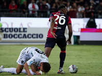 Yerry Mina (#26 Cagliari Calcio) during the Serie A TIM match between Cagliari Calcio and Empoli FC in Italy on September 20, 2024 (