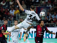 Ardian Ismajli (Empoli FC) during the Serie A TIM match between Cagliari Calcio and Empoli FC in Italy on September 20, 2024 (