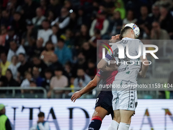 Leonardo Pavoletti (#29 Cagliari Calcio) during the Serie A TIM match between Cagliari Calcio and Empoli FC in Italy, on September 20, 2024...