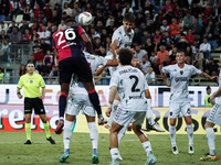 Yerry Mina (#26 Cagliari Calcio) during the Serie A TIM match between Cagliari Calcio and Empoli FC in Italy on September 20, 2024 (