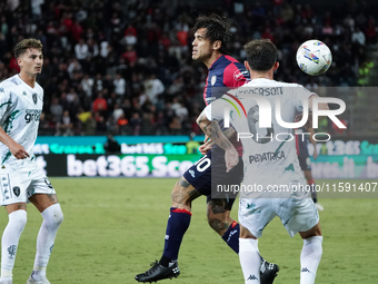 Nicolas Viola (#10 Cagliari Calcio) during the Serie A TIM match between Cagliari Calcio and Empoli FC in Italy on September 20, 2024 (