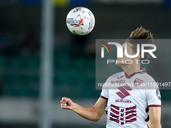 Samuele Ricci of Torino FC during the Serie A Enilive match between Hellas Verona and Torino FC at Stadio Marcantonio Bentegodi on September...