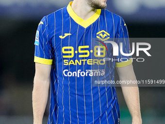 Casper Tendstedt of Hellas Verona looks on during the Serie A Enilive match between Hellas Verona and Torino FC at Stadio Marcantonio Benteg...