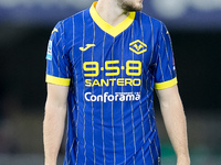 Casper Tendstedt of Hellas Verona looks on during the Serie A Enilive match between Hellas Verona and Torino FC at Stadio Marcantonio Benteg...