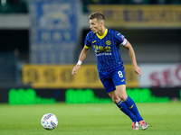 Darko Lazovic of Hellas Verona during the Serie A Enilive match between Hellas Verona and Torino FC at Stadio Marcantonio Bentegodi on Septe...