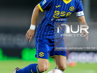 Darko Lazovic of Hellas Verona during the Serie A Enilive match between Hellas Verona and Torino FC at Stadio Marcantonio Bentegodi on Septe...