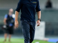 Paolo Vanoli head coach of Torino FC looks on during the Serie A Enilive match between Hellas Verona and Torino FC at Stadio Marcantonio Ben...