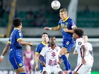 Darko Lazovic of Hellas Verona during the Serie A Enilive match between Hellas Verona and Torino FC at Stadio Marcantonio Bentegodi on Septe...