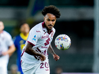 Valentino Lazaro of Torino FC during the Serie A Enilive match between Hellas Verona and Torino FC at Stadio Marcantonio Bentegodi on Septem...