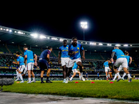 Players of Torino FC during the warm up prior the Serie A Enilive match between Hellas Verona and Torino FC at Stadio Marcantonio Bentegodi...