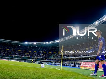 Darko Lazovic of Hellas Verona during the Serie A Enilive match between Hellas Verona and Torino FC at Stadio Marcantonio Bentegodi on Septe...