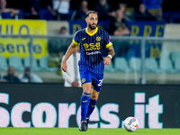 Grigoris Kastanos of Hellas Verona during the Serie A Enilive match between Hellas Verona and Torino FC at Stadio Marcantonio Bentegodi on S...