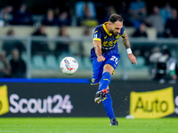 Grigoris Kastanos of Hellas Verona during the Serie A Enilive match between Hellas Verona and Torino FC at Stadio Marcantonio Bentegodi on S...