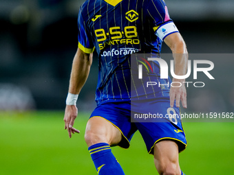 Darko Lazovic of Hellas Verona during the Serie A Enilive match between Hellas Verona and Torino FC at Stadio Marcantonio Bentegodi on Septe...