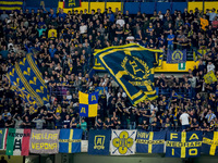 Supporters of Hellas Verona during the Serie A Enilive match between Hellas Verona and Torino FC at Stadio Marcantonio Bentegodi on Septembe...