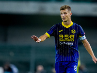 Darko Lazovic of Hellas Verona gestures during the Serie A Enilive match between Hellas Verona and Torino FC at Stadio Marcantonio Bentegodi...