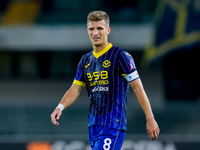 Darko Lazovic of Hellas Verona looks on during the Serie A Enilive match between Hellas Verona and Torino FC at Stadio Marcantonio Bentegodi...