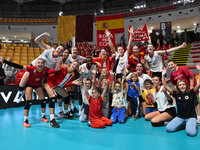 In action during day 3 of the CEV Volleyball Challenge Cup 2025 Women - Prequalification Round WEVZA CUP between VRoma Volley and Volleyball...