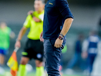 Paolo Vanoli head coach of Torino FC looks on during the Serie A Enilive match between Hellas Verona and Torino FC at Stadio Marcantonio Ben...