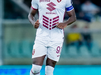 Duvan Zapata of Torino FC looks on during the Serie A Enilive match between Hellas Verona and Torino FC at Stadio Marcantonio Bentegodi on S...