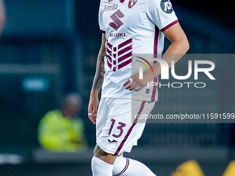 Guillermo Maripan of Torino FC during the Serie A Enilive match between Hellas Verona and Torino FC at Stadio Marcantonio Bentegodi on Septe...