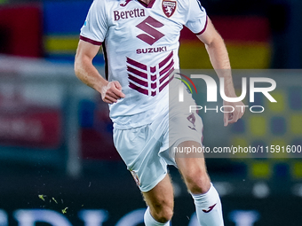 Sebastian Walukiewicz of Torino FC during the Serie A Enilive match between Hellas Verona and Torino FC at Stadio Marcantonio Bentegodi on S...