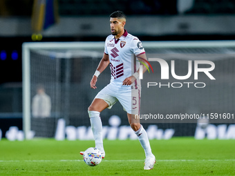 Adam Masina of Torino FC during the Serie A Enilive match between Hellas Verona and Torino FC at Stadio Marcantonio Bentegodi on September 2...