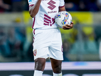 Adrien Tameze of Torino FC reacts during the Serie A Enilive match between Hellas Verona and Torino FC at Stadio Marcantonio Bentegodi on Se...