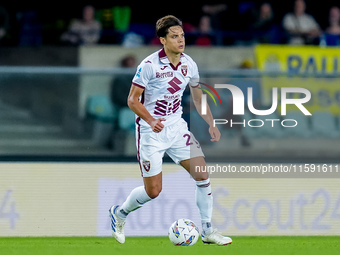 Samuele Ricci of Torino FC during the Serie A Enilive match between Hellas Verona and Torino FC at Stadio Marcantonio Bentegodi on September...