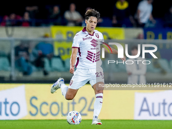 Samuele Ricci of Torino FC during the Serie A Enilive match between Hellas Verona and Torino FC at Stadio Marcantonio Bentegodi on September...