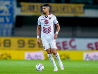 Adam Masina of Torino FC during the Serie A Enilive match between Hellas Verona and Torino FC at Stadio Marcantonio Bentegodi on September 2...