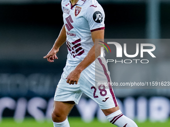 Samuele Ricci of Torino FC during the Serie A Enilive match between Hellas Verona and Torino FC at Stadio Marcantonio Bentegodi on September...